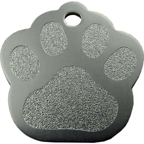 Aluminium Paw 35mm SILVER (Pack of 10)
